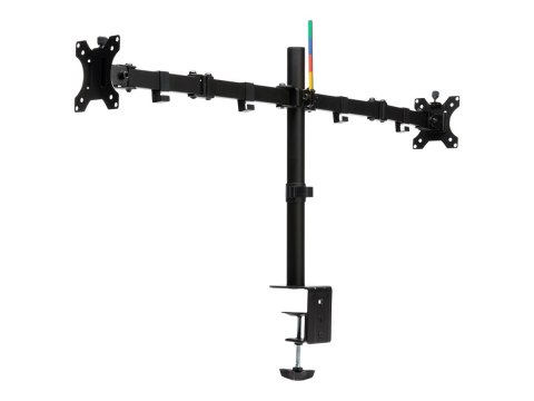 Kensington SmartFit Ergo Dual Extended Monitor Arm - Zestaw do montażu - ramię regulowane - dla 2 monitory - metal - czarny - ro