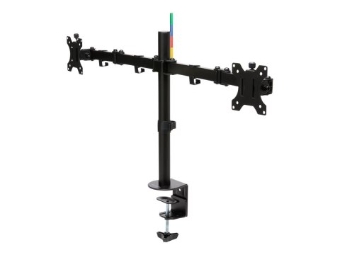 Kensington SmartFit Ergo Dual Extended Monitor Arm - Zestaw do montażu - ramię regulowane - dla 2 monitory - metal - czarny - ro