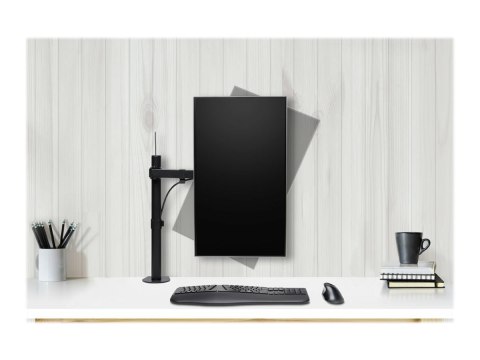 Kensington SmartFit Ergo Single Extended Monitor Arm - Zestaw do montażu - ramię regulowane - dla monitor - stal proszkowana - c