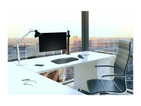 Kensington SmartFit Ergo Single Extended Monitor Arm - Zestaw do montażu - ramię regulowane - dla monitor - stal proszkowana - c