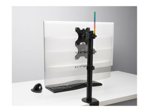 Kensington SmartFit Ergo Single Monitor Arm - Zestaw do montażu - ramię regulowane - dla monitor - czarny - rozmiar ekranu: do 3