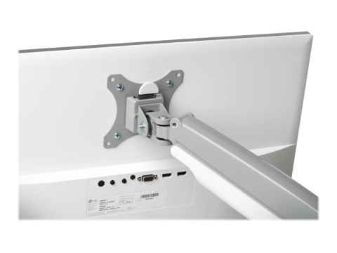Kensington SmartFit One-Touch Dual Monitor Arm - Zestaw do montażu - ramię regulowane - dla 2 monitory - metal - srebrzystoszary