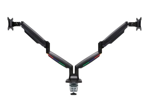 Kensington SmartFit One-Touch Height Adjustable Dual Monitor Arm - Zestaw do montażu - ramię regulowane - dla 2 monitory - alumi