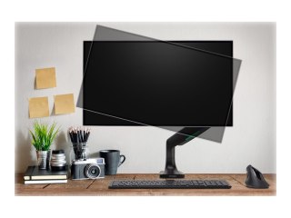 Kensington SmartFit One-Touch Height Adjustable Single Monitor Arm - Zestaw do montażu - ramię regulowane - dla monitor - plasti