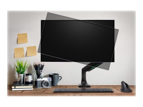 Kensington SmartFit One-Touch Height Adjustable Single Monitor Arm - Zestaw do montażu - ramię regulowane - dla monitor - plasti