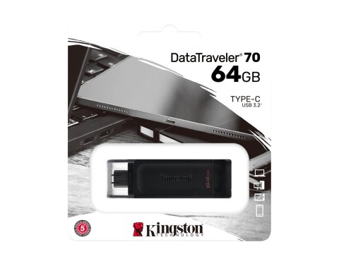 Kingston DataTraveler 70 - Pendrive USB - 64 GB - USB-C 3.2 Gen 1
