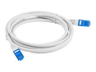 Lanberg - Kabel krosowy - RJ-45 (M) do RJ-45 (M) - 0.5 m - S/FTP - CAT 6a - odlewany, bez wystających elementów - szary, RAL 703
