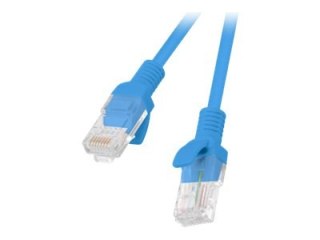 Lanberg - Kabel krosowy - RJ-45 (M) do RJ-45 (M) - 1 m - UTP - CAT 5e - odlewany, bez wystających elementów, nieruchomy - niebie