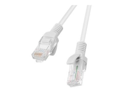 Lanberg - Kabel krosowy - RJ-45 (M) do RJ-45 (M) - 1 m - UTP - CAT 6 - odlewany, bez wystających elementów - szary, RAL 7035