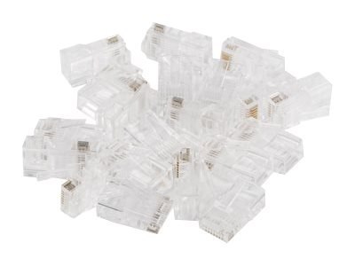 Lanberg Pass Trough - Złącze sieciowe - RJ-45 (M) - UTP - CAT 6 (pakiet 100)