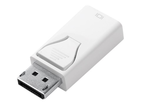 LogiLink - Adapter wideo - DisplayPort 20-pin męski do HDMI żeński - biały