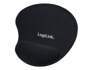 LogiLink - Podkładka pod mysz z poduszką pod nadgarstek - czarny