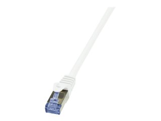 LogiLink PrimeLine - Kabel krosowy - RJ-45 (M) do RJ-45 (M) - 15 m - SFTP, PiMF - CAT 7 - bezhalogenowe, odlewany, bez wystający