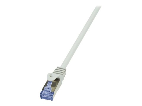 LogiLink PrimeLine - Kabel krosowy - RJ-45 (M) do RJ-45 (M) - 15 m - SFTP, PiMF - CAT 7 - bezhalogenowe, odlewany, bez wystający