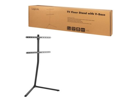 LogiLink - Stojak - V-base - dla telewizor LCD - aluminium, stal - czarny - rozmiar ekranu: 49"-70" - element podłogowy