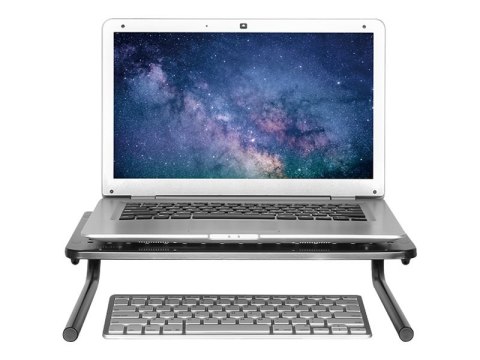 LogiLink - Stojak - dla monitor / notebook - plastik, stainless steel, aluminium - rozmiar ekranu: 13"-32" - biurku