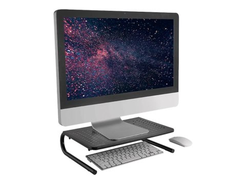 LogiLink - Stojak - dla monitor / notebook - plastik, stainless steel, aluminium - rozmiar ekranu: 13"-32" - biurku