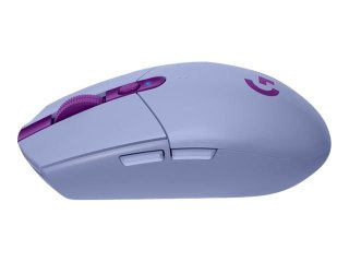 Logitech G G305 - Mysz - optyczna - 6 przyciski - bezprzewodowa - 2.4 GHz - odbiornik bezprzewodowy USB - wrzosowy