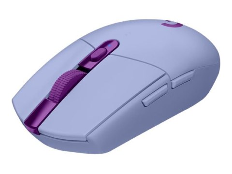 Logitech G G305 - Mysz - optyczna - 6 przyciski - bezprzewodowa - 2.4 GHz - odbiornik bezprzewodowy USB - wrzosowy