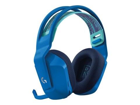 Logitech G G733 LIGHTSPEED Wireless RGB Gaming Headset - Słuchawka - pełna wielkość - 2,4 GHz - bezprzewodowa - niebieski
