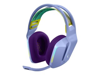 Logitech G G733 LIGHTSPEED Wireless RGB Gaming Headset - Słuchawka - pełna wielkość - 2,4 GHz - bezprzewodowa - wrzosowy