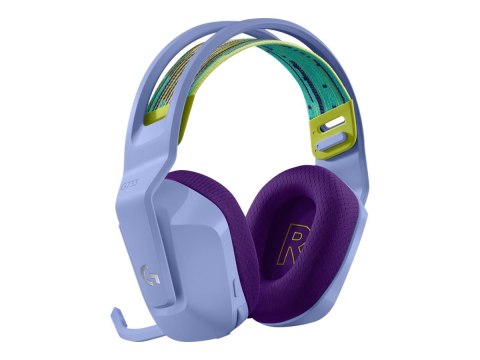 Logitech G G733 LIGHTSPEED Wireless RGB Gaming Headset - Słuchawka - pełna wielkość - 2,4 GHz - bezprzewodowa - wrzosowy