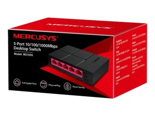 Mercusys MS105G - Przełącznik - 5 x 10/100/1000 - stacjonarny