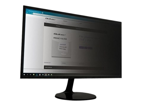 Qoltec - Filtr prywatności do ekranu - 23" - przezroczysty