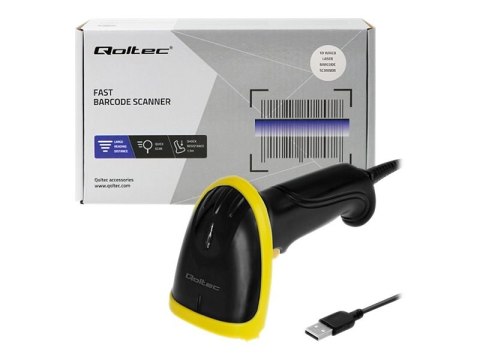 Qoltec - Skaner kodów paskowych - podręczna - 200 skan / sek. decoded - USB