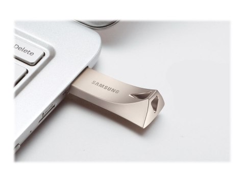 Samsung BAR Plus MUF-128BE3 - Pendrive USB - 128 GB - USB 3.1 Gen 1 - szampańskie srebro