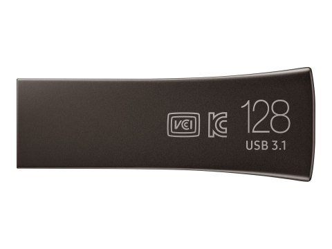 Samsung BAR Plus MUF-128BE4 - Pendrive USB - 128 GB - USB 3.1 Gen 1 - tytanowo-szary