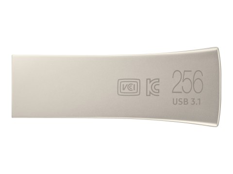 Samsung BAR Plus MUF-256BE3 - Pendrive USB - 256 GB - USB 3.1 Gen 1 - szampańskie srebro