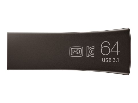 Samsung BAR Plus MUF-64BE4 - Pendrive USB - 64 GB - USB 3.1 Gen 1 - tytanowo-szary