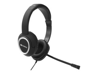 Sandberg MiniJack Chat Headset - Słuchawka - nauszne - przewodowa - złącze 3,5 mm