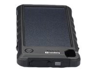 Sandberg Outdoor Solar Powerbank 10000 - Power bank słoneczny - 10000 mAh - 37 Wh - 3 A (USB, USB-C) - przewodowo: Micro-USB, US