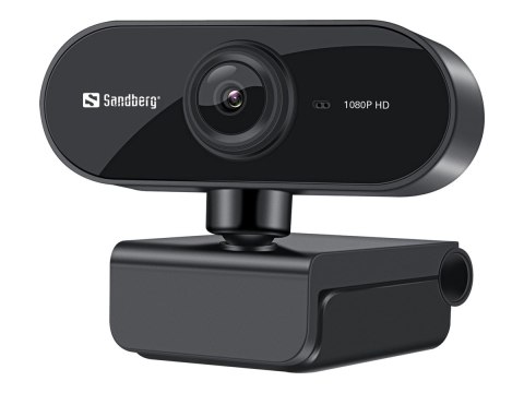 Sandberg USB Webcam Flex - Kamerka internetowa - kolor - 2 MP - 1920 x 1080 - 1080p - focus stały - audio - USB 2.0