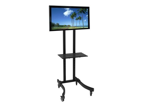 TECHly - Wózek - dla panel płaski / sprzęt AV - czarny - rozmiar ekranu: 32"-70"
