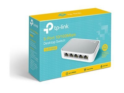 TP-Link TL-SF1005D 5-Port 10/100Mbps Desktop Switch - Przełącznik - 5 x 10/100 - stacjonarny