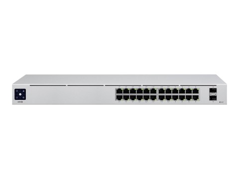 Ubiquiti UniFi Switch USW-24-POE - Przełącznik - Tak - 24 x 10/100/1000 (16 PoE+) + 2 x Gigabit SFP - montowany w szafie rack, s