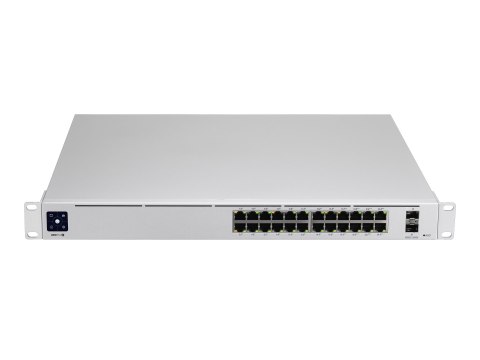 Ubiquiti UniFi Switch USW-Pro-24-POE - Przełącznik - Tak - 24 x 10/100/1000 (16 PoE+, 8 PoE++) + 2 x 10 Gigabajtów SFP+ (uplink 