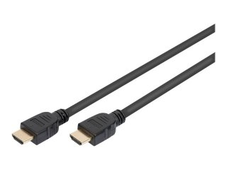 ASSMANN - Ultra High Speed - kabel HDMI z Ethernet - HDMI męski do HDMI męski - 5 m - potrójnie ekranowany - czarny - obsługa 8K