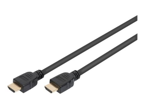 ASSMANN - Ultra High Speed - kabel HDMI z Ethernet - HDMI męski do HDMI męski - 5 m - potrójnie ekranowany - czarny - obsługa 8K
