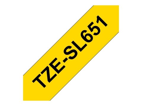 Brother TZe-SL651 - Samoprzylepne - czarny na żółtym - Roll (2,4 cm x 8 m) 1 kaseta(y) taśma laminowana - dla P-Touch PT-D800W, 