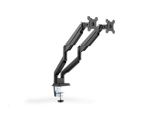 DIGITUS DA-90395 - Stojak - podwójne ramiona regulowane - dla 2 wyświetlacze LCD - plastik, aluminium, stal - czarny mat - rozmi
