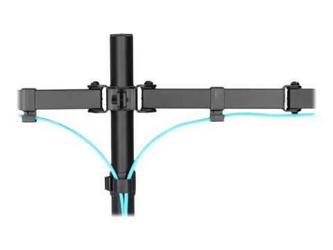DIGITUS DA-90400 - Stojak - dla 2 wyświetlacze LCD - stal - czarny mat - rozmiar ekranu: 15"-32" - podstawa stołowa