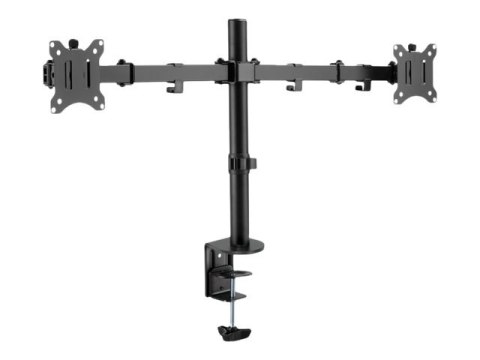 DIGITUS DA-90400 - Stojak - dla 2 wyświetlacze LCD - stal - czarny mat - rozmiar ekranu: 15"-32" - podstawa stołowa
