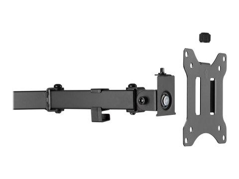 DIGITUS DA-90401 - Stojak - dla 2 zakrzywione / płaskie panele - stal - czarny mat - rozmiar ekranu: 15"-32" - podstawa stołowa