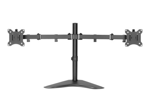 DIGITUS DA-90401 - Stojak - dla 2 zakrzywione / płaskie panele - stal - czarny mat - rozmiar ekranu: 15"-32" - podstawa stołowa