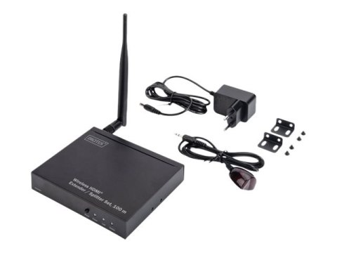 DIGITUS DS-55315 - Wzmacniacz bezprzewodowy wideo/audio/podczerwieni - odbiornik - 802.11a - do 100 m