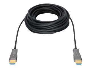 DIGITUS - Duża szybkość premium - kabel HDMI z Ethernet - HDMI męski do HDMI męski - 10 m - podwójne ekranowanie - czarny - obsł